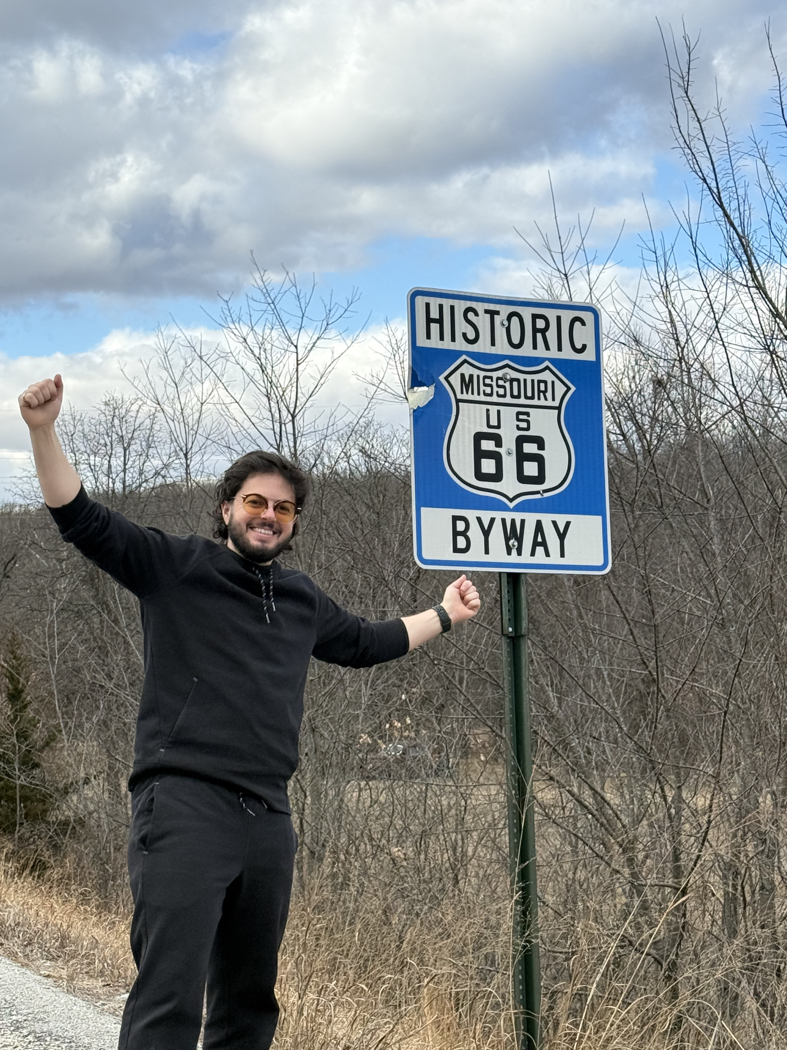 Route 66 pose