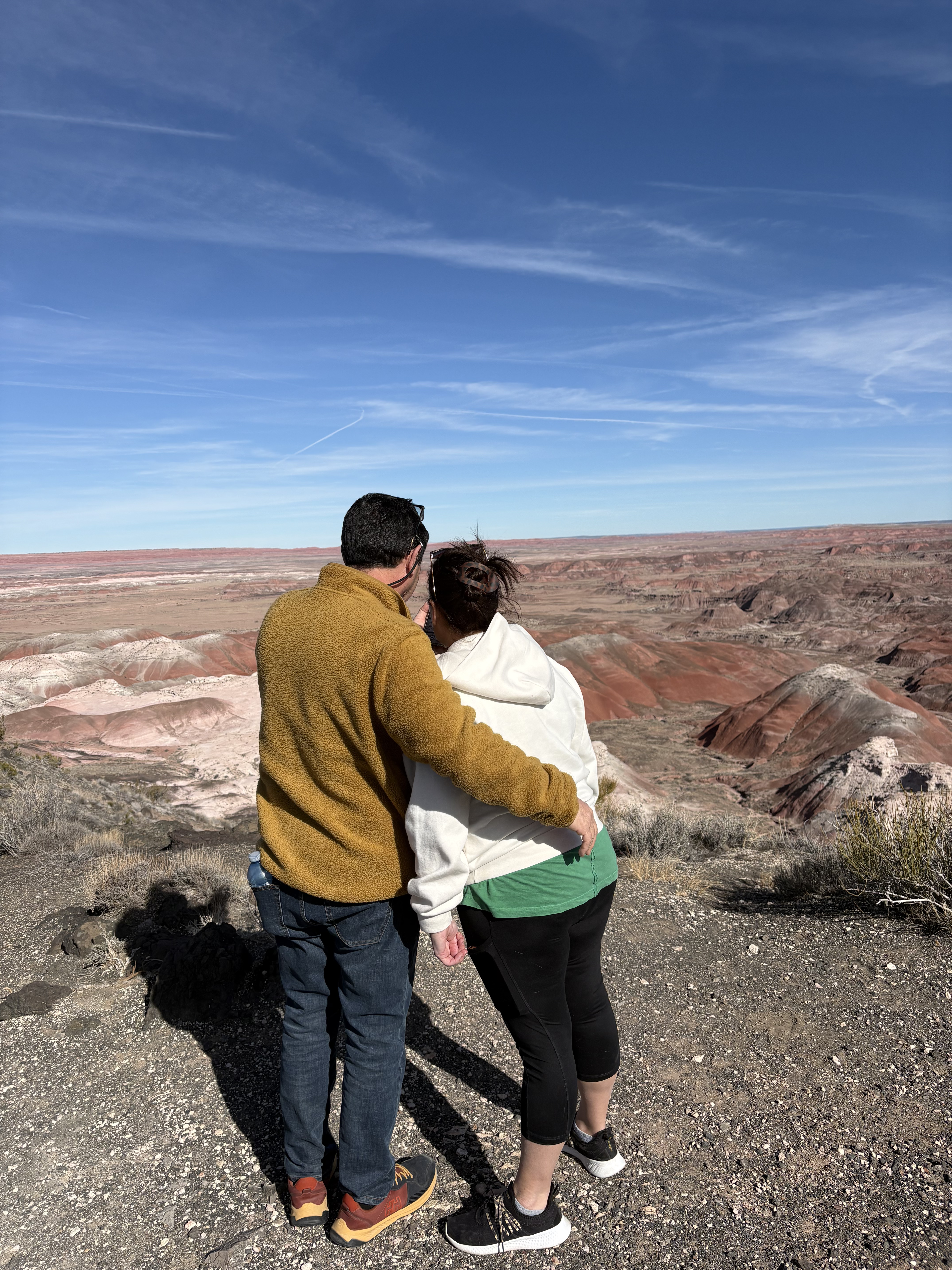 Parents at Petrified Forest